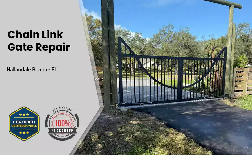 Chain Link Gate Repair Hallandale Beach - FL 