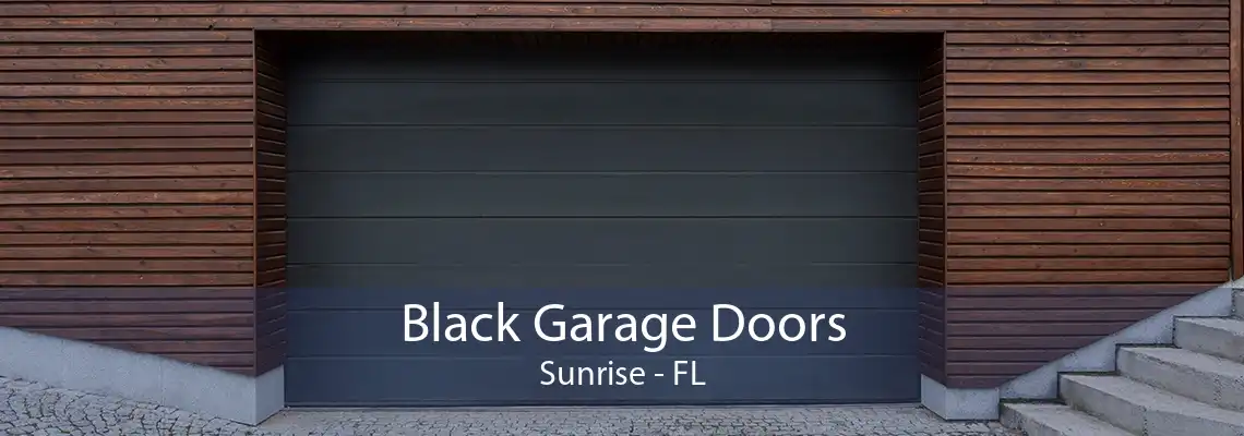 Black Garage Doors Sunrise - FL