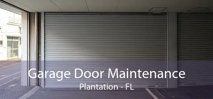 Garage Door Maintenance Plantation - FL