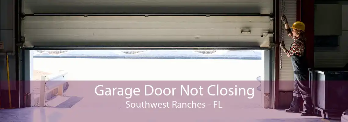 Garage Door Not Closing Southwest Ranches - FL