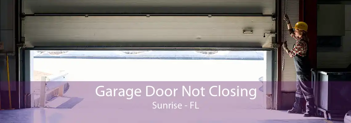 Garage Door Not Closing Sunrise - FL