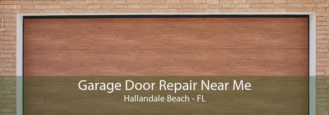 Garage Door Repair Near Me Hallandale Beach - FL