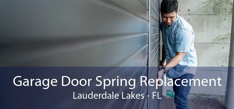 Garage Door Spring Replacement Lauderdale Lakes - FL