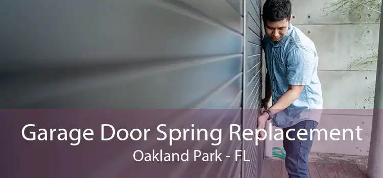 Garage Door Spring Replacement Oakland Park - FL