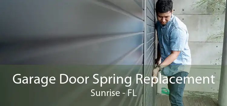 Garage Door Spring Replacement Sunrise - FL