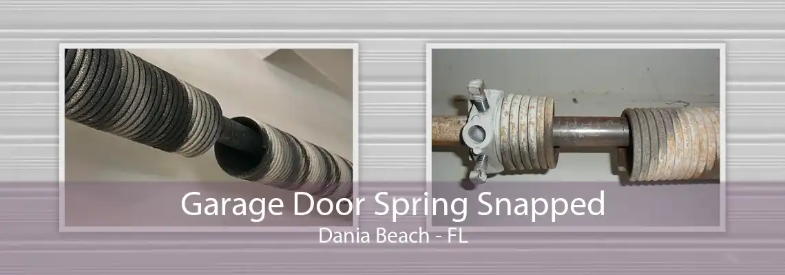 Garage Door Spring Snapped Dania Beach - FL