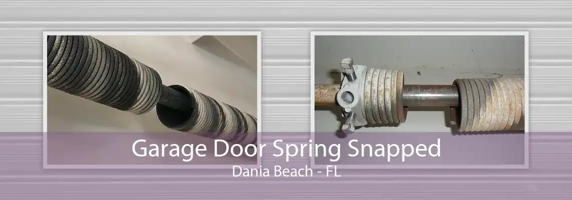 Garage Door Spring Snapped Dania Beach - FL