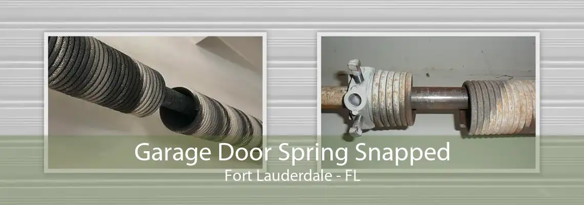 Garage Door Spring Snapped Fort Lauderdale - FL