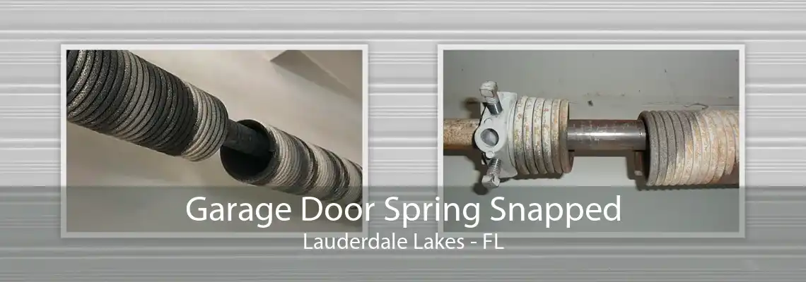 Garage Door Spring Snapped Lauderdale Lakes - FL
