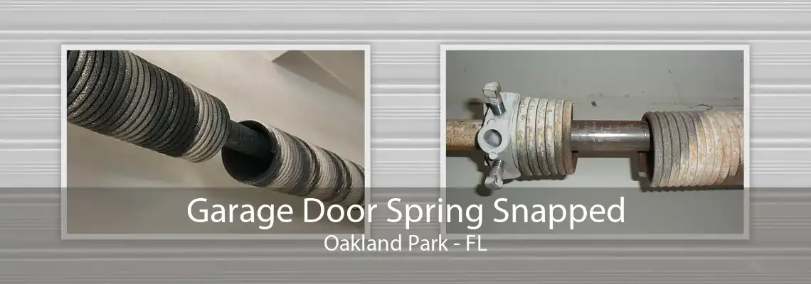 Garage Door Spring Snapped Oakland Park - FL