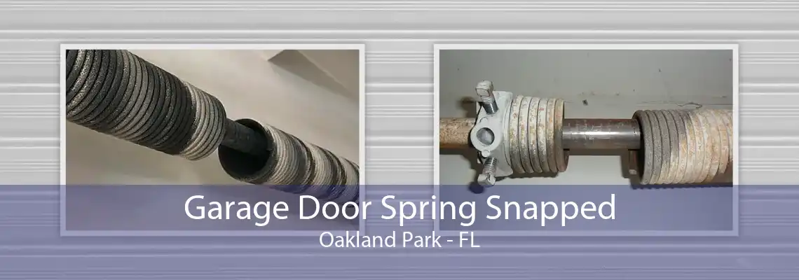 Garage Door Spring Snapped Oakland Park - FL