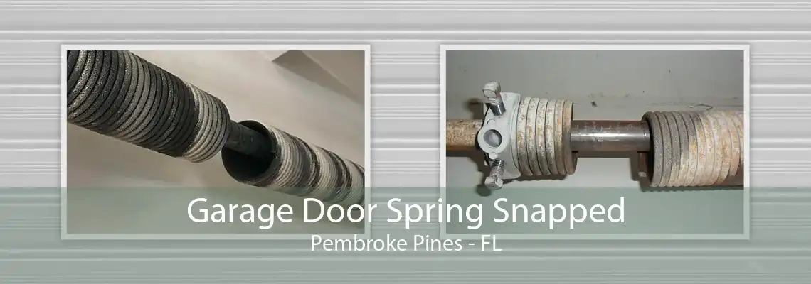 Garage Door Spring Snapped Pembroke Pines - FL