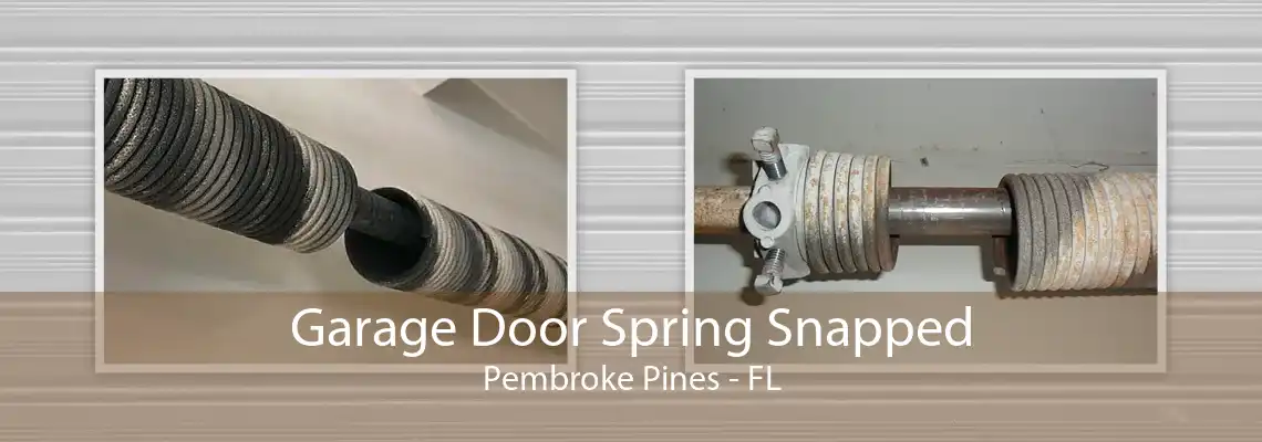 Garage Door Spring Snapped Pembroke Pines - FL