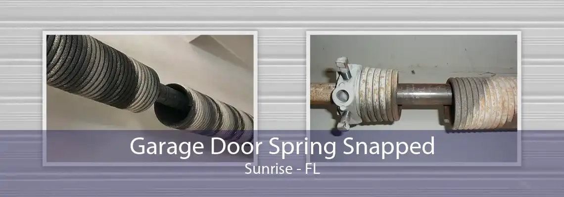 Garage Door Spring Snapped Sunrise - FL