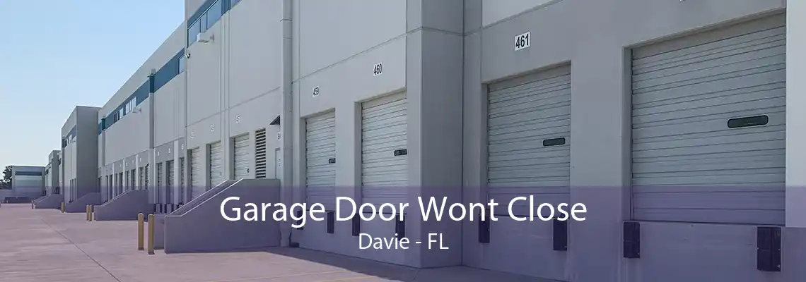 Garage Door Wont Close Davie - FL