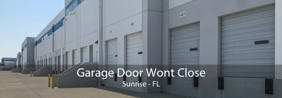 Garage Door Wont Close Sunrise - FL