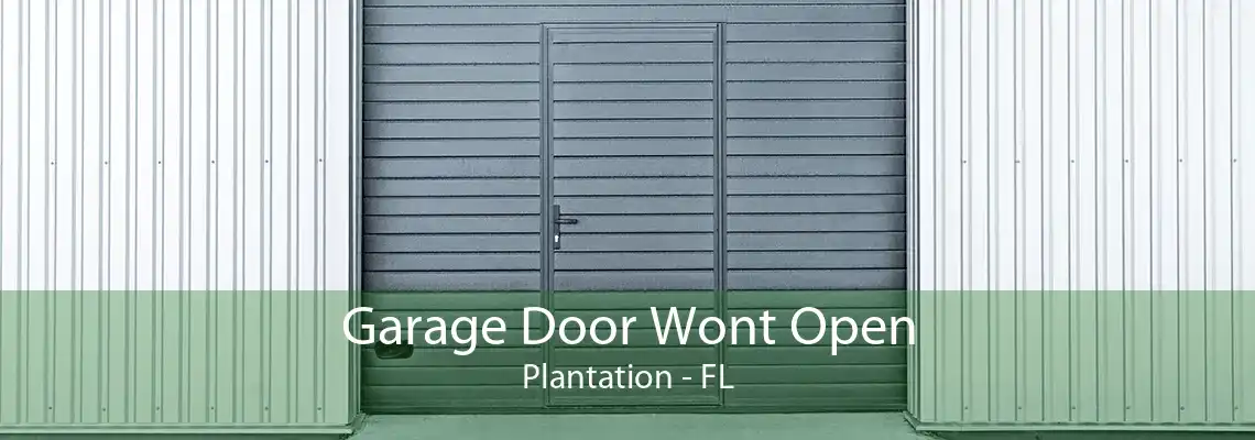 Garage Door Wont Open Plantation - FL